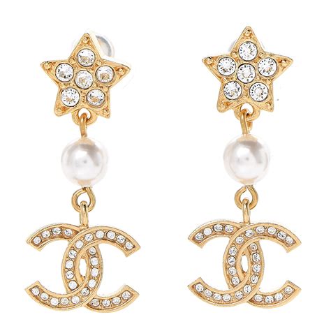 classic earrings chanel|chanel earrings fashionphile.